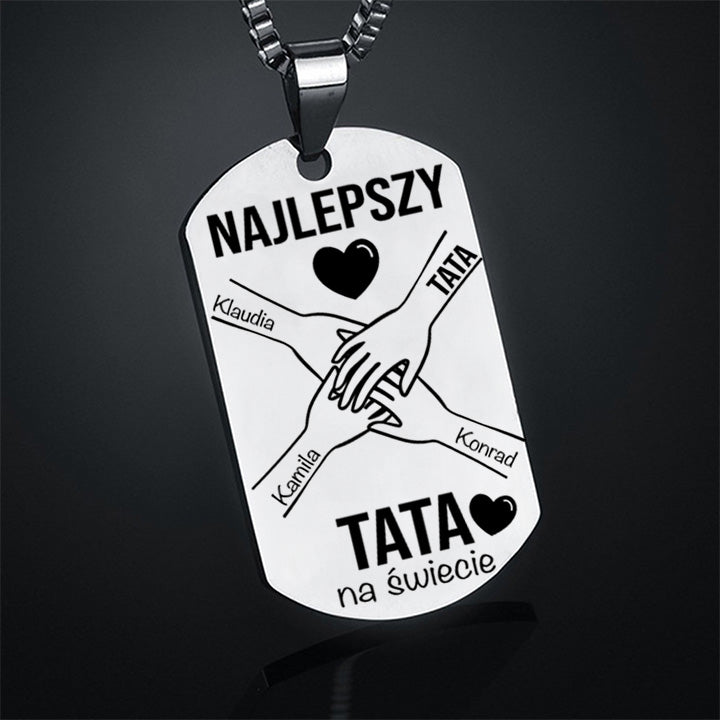 Dla Taty - Nieśmiertelnik z grawerem