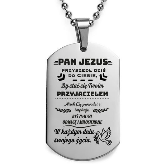 Komunia Święta - Nieśmiertelnik z grawerem