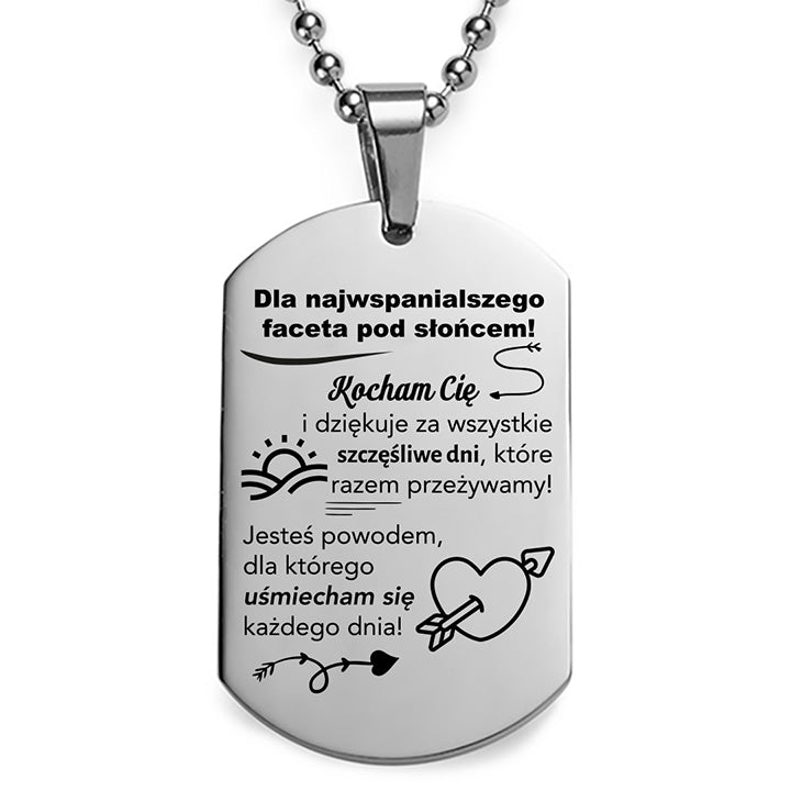 Dla Ukochanego - Nieśmiertelnik z grawerem