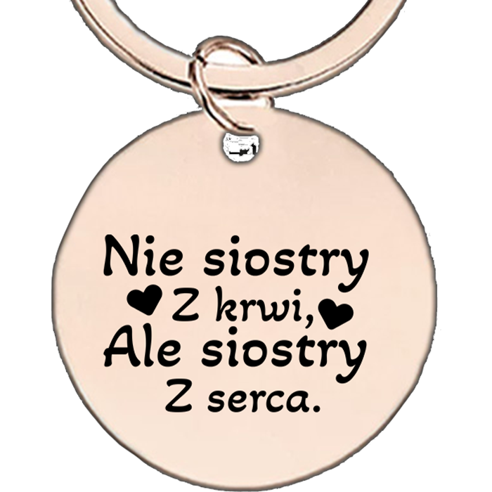 Dla Przyjaciółki - brelok z grawerem
