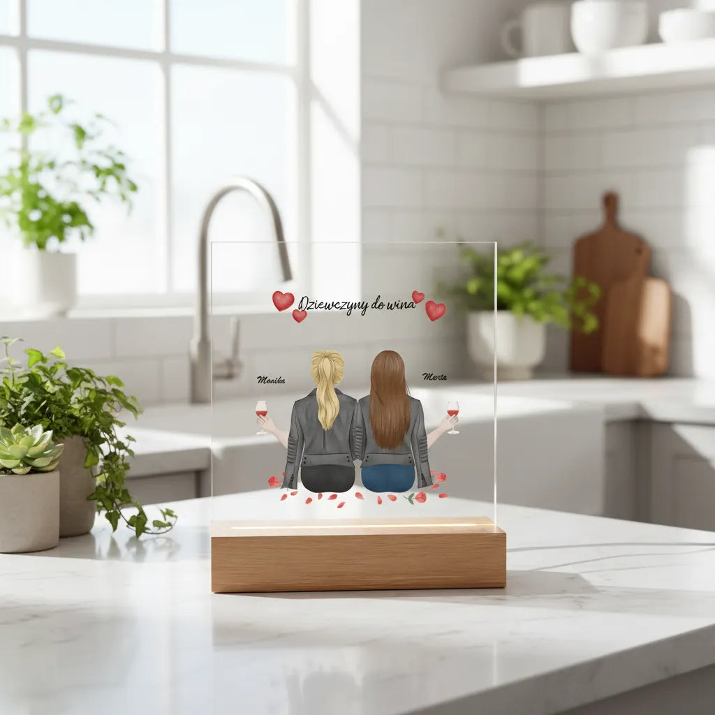 Dla najlepszej przyjaciółki - Ramka LED: