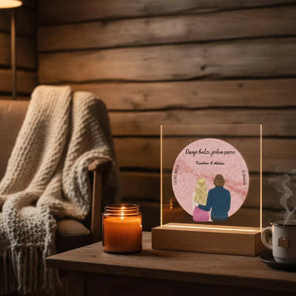 Dla ukochanej osoby - Ramka LED:
