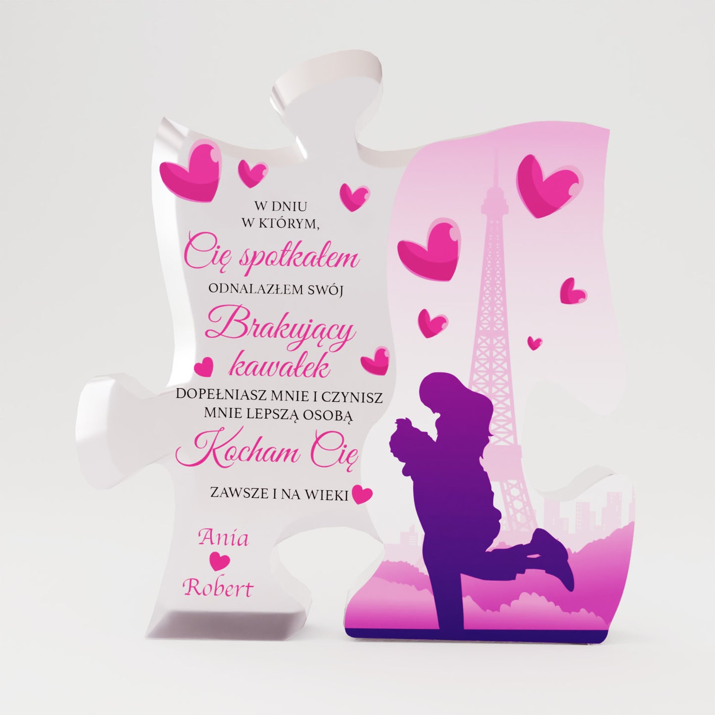 Personalizowana PREMIUM ramka LovePuzzle
