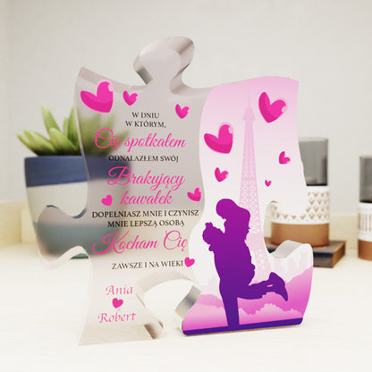 Personalizowana PREMIUM ramka LovePuzzle