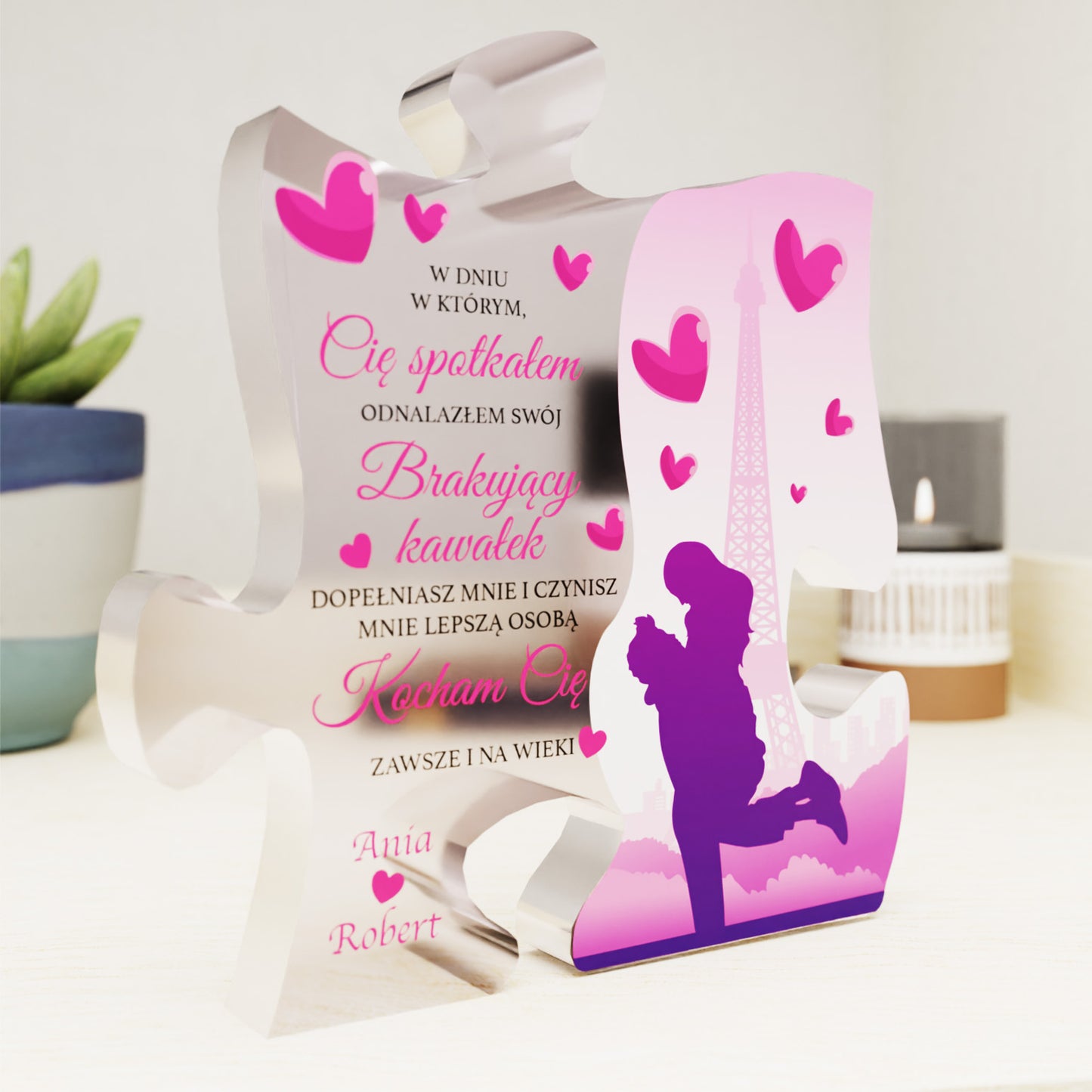 Personalizowana PREMIUM ramka LovePuzzle