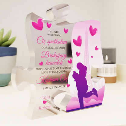 Personalizowana PREMIUM ramka LovePuzzle