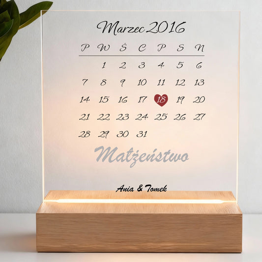 Dla małżonka - Ramka LED: