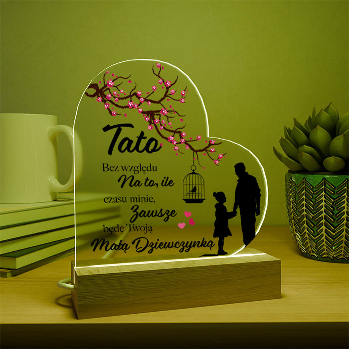 Dla Taty - Ramka LED z nadrukiem
