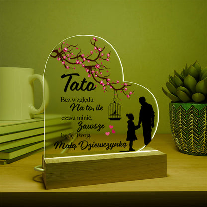 Dla Taty - Ramka LED z nadrukiem