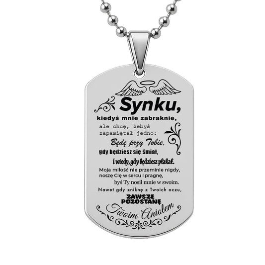 Dla Syna - Nieśmiertelnik z grawerem