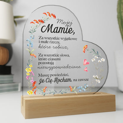 Dla Mamy - Ramka LED z nadrukiem