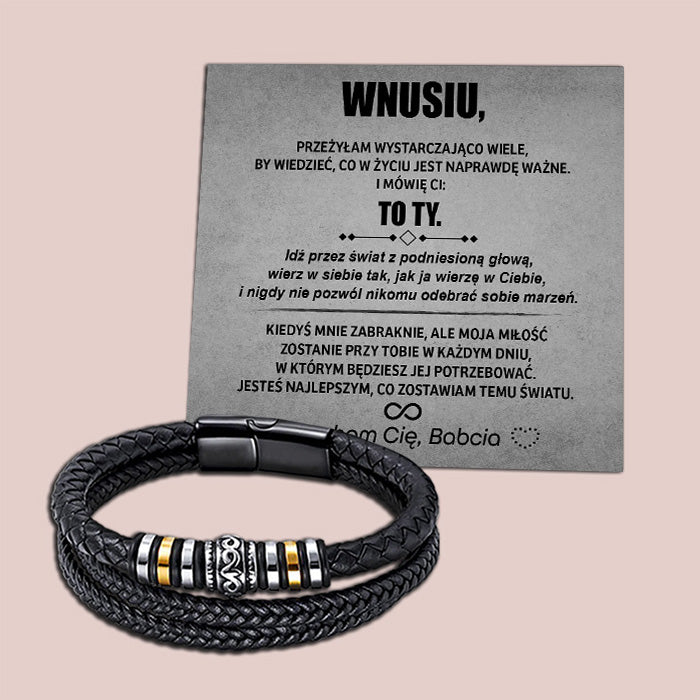 Dla Wnuka WarriorBracelet-Zane