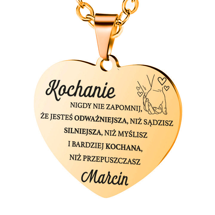 Dla Ukochanej - Serce z grawerem