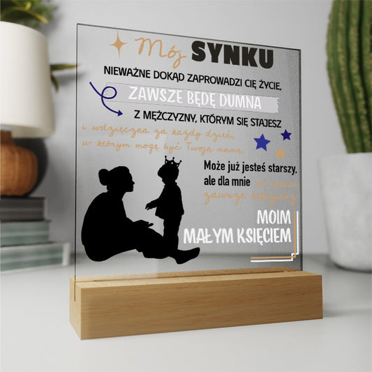 Dla Syna - Ramka LED z nadrukiem