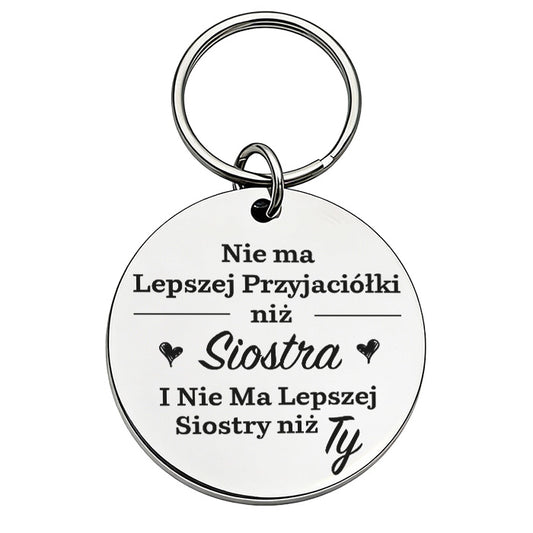 Dla Siostry - brelok z grawerem