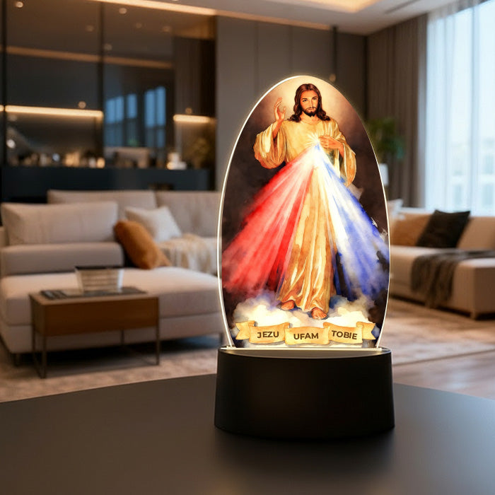 Ramka LED z wizerunkiem Jezusa
