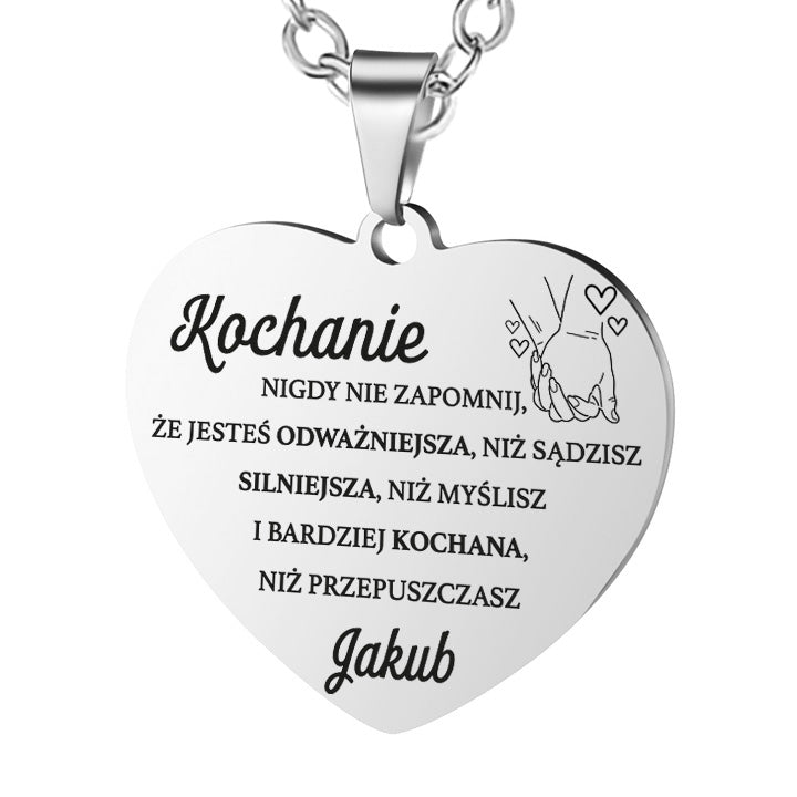 Dla Ukochanej - Serce z grawerem