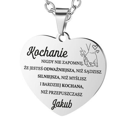 Dla Ukochanej - Serce z grawerem