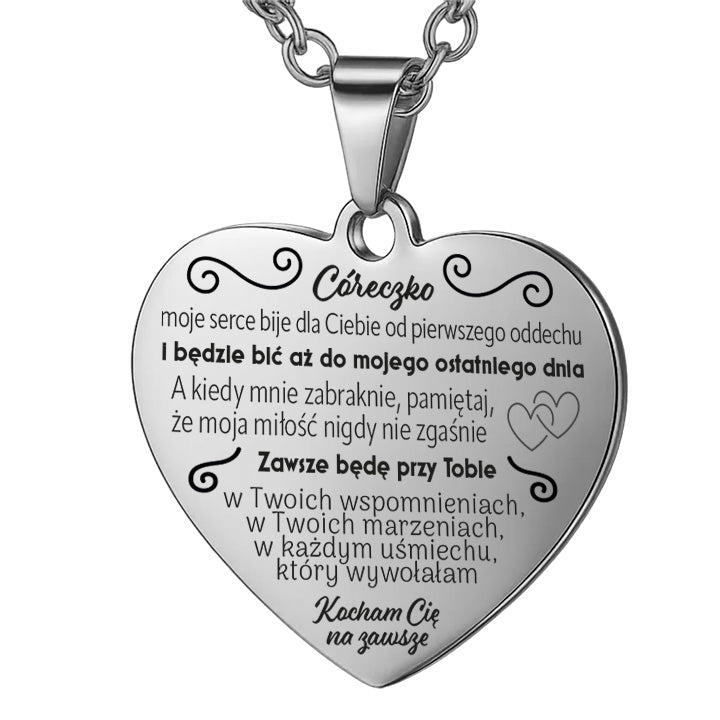 Dla Córki - Serce z grawerem
