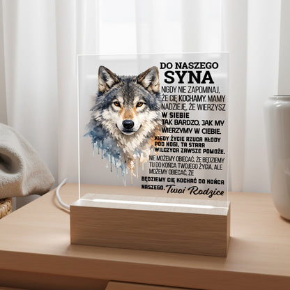 Dla Syna - Ramka LED z grawerem