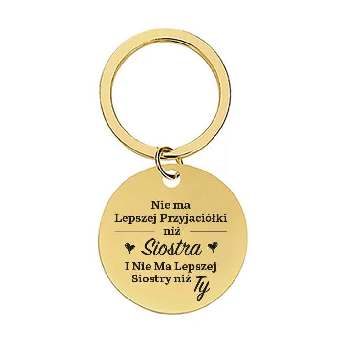 Dla Siostry - brelok z grawerem