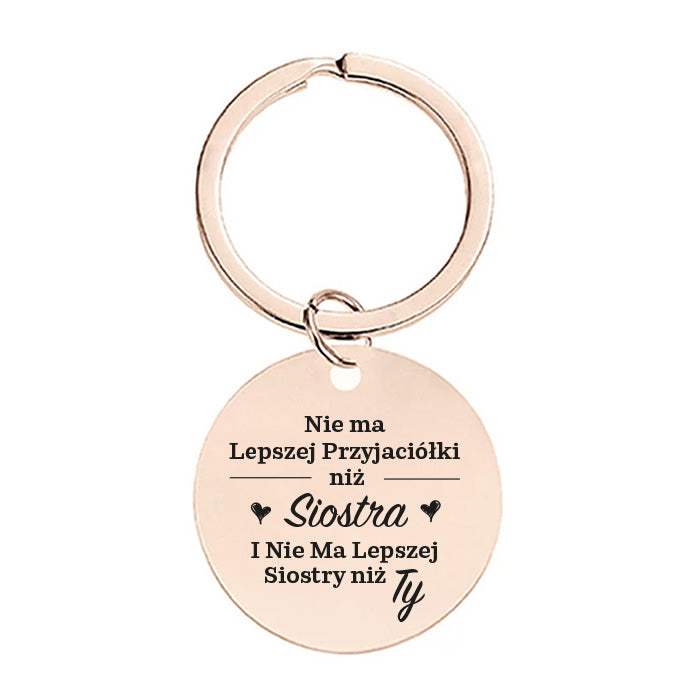 Dla Siostry - brelok z grawerem