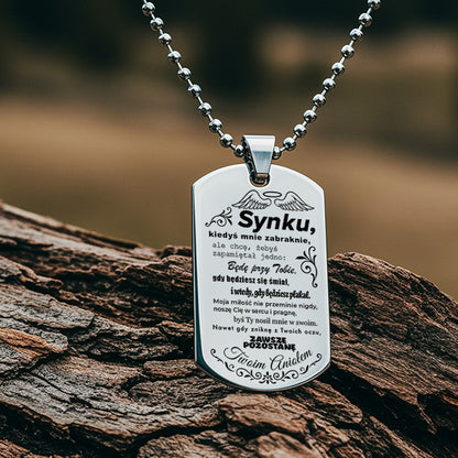 Dla Syna - Nieśmiertelnik z grawerem