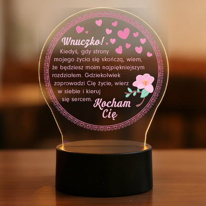 Dla Wnuczki - Ramka z nadrukiem