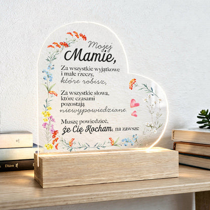 Dla Mamy - Ramka LED z nadrukiem