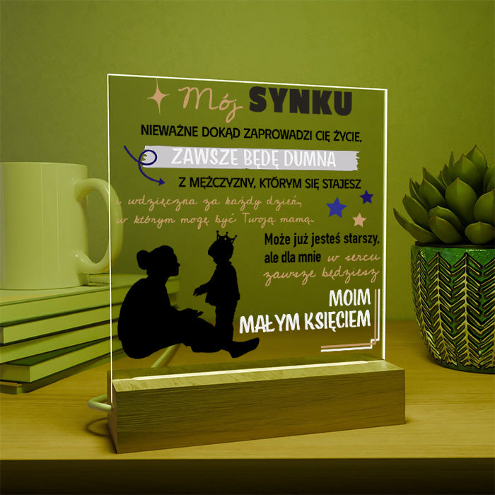 Dla Syna - Ramka LED z nadrukiem