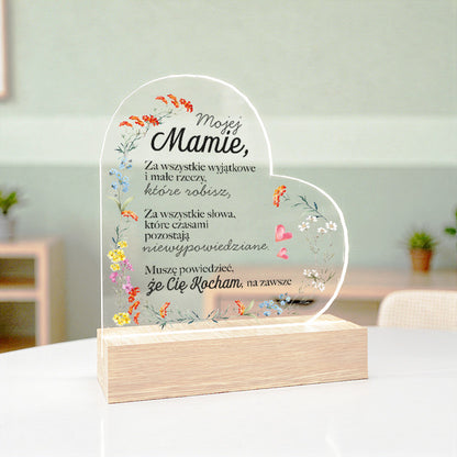 Dla Mamy - Ramka LED z nadrukiem