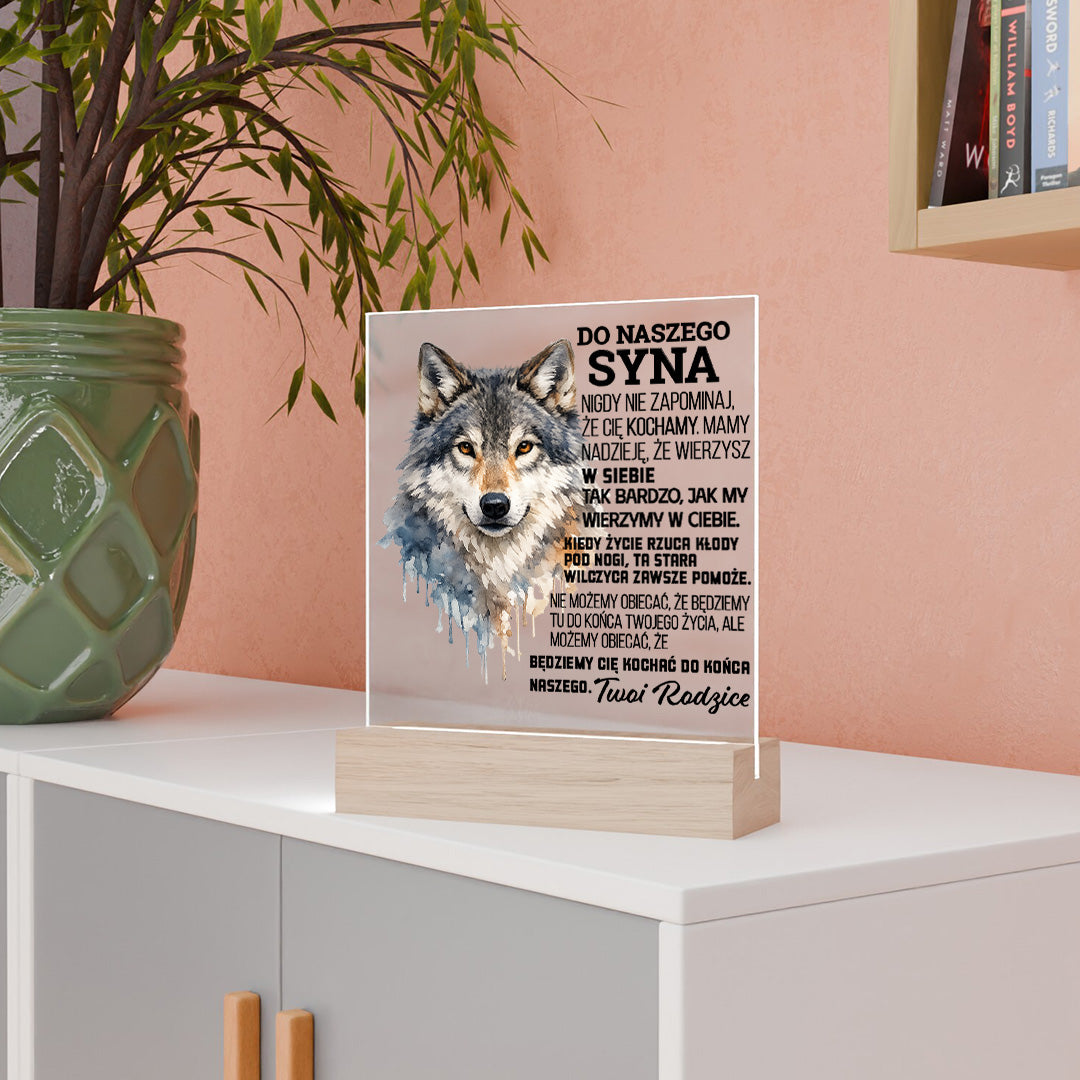Dla Syna - Ramka LED z grawerem