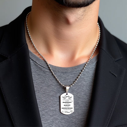 Dla Syna - Nieśmiertelnik z grawerem