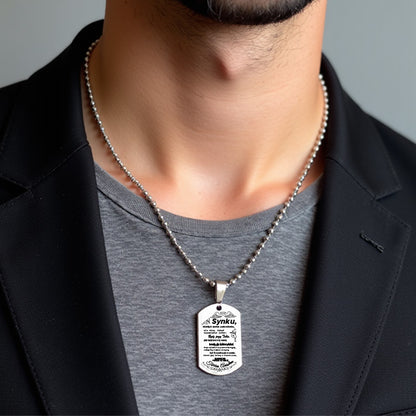 Dla Syna - Nieśmiertelnik z grawerem