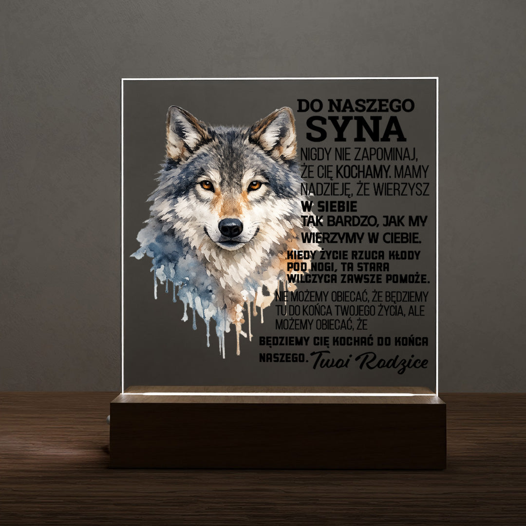 Dla Syna - Ramka LED z grawerem