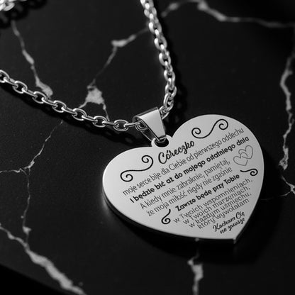 Dla Córki - Serce z grawerem