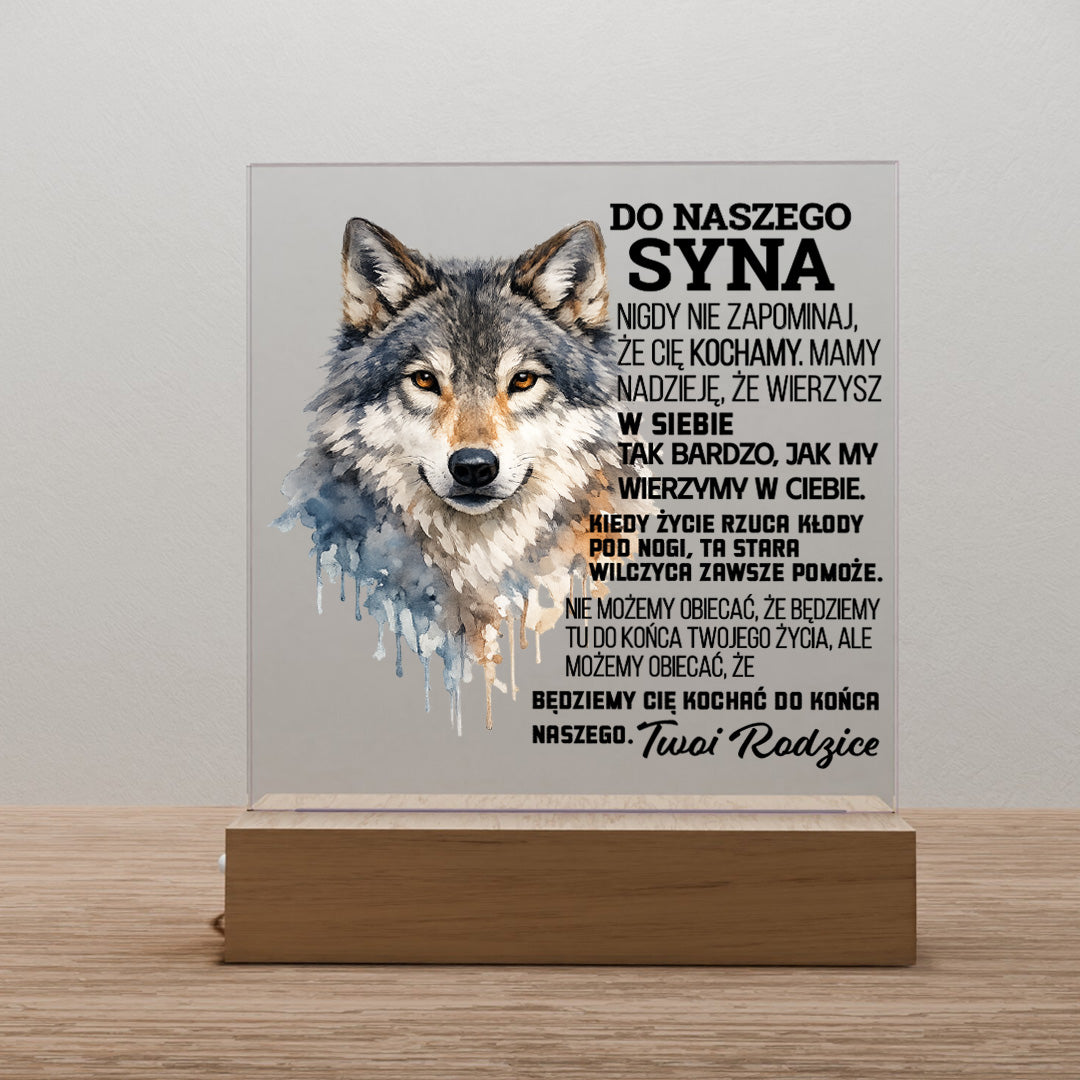Dla Syna - Ramka LED z grawerem