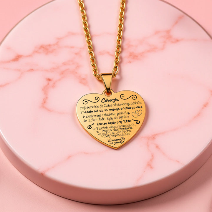 Dla Córki - Serce z grawerem