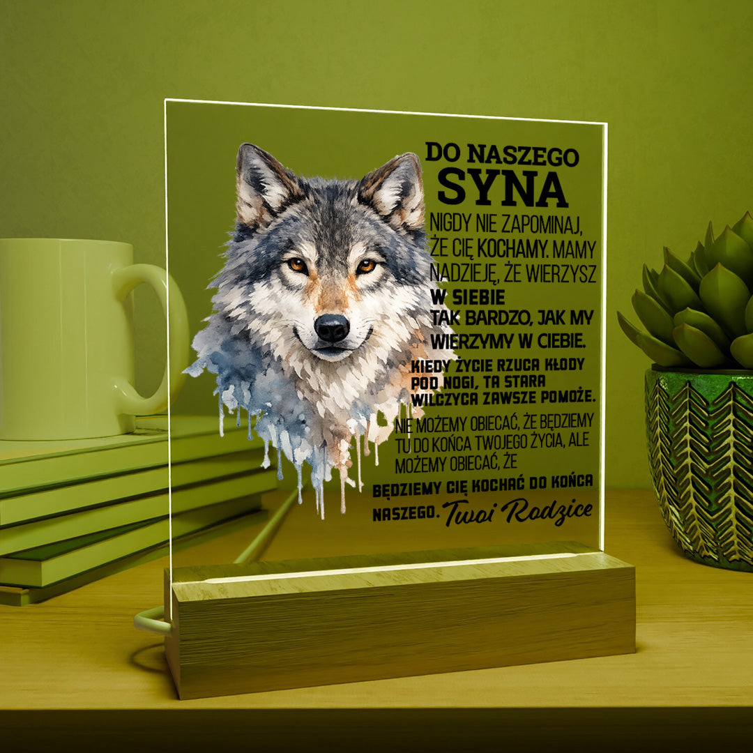 Dla Syna - Ramka LED z grawerem