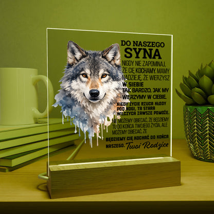 Dla Syna - Ramka LED z grawerem