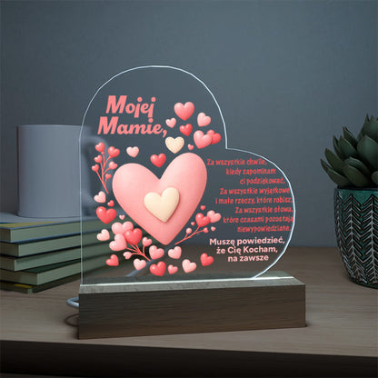 Dla Mamy - Ramka LED z nadrukiem