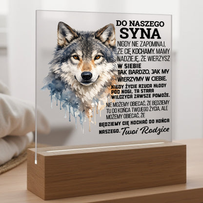 Dla Syna - Ramka LED z grawerem