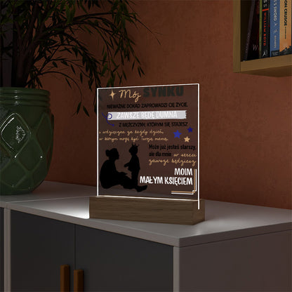 Dla Syna - Ramka LED z nadrukiem
