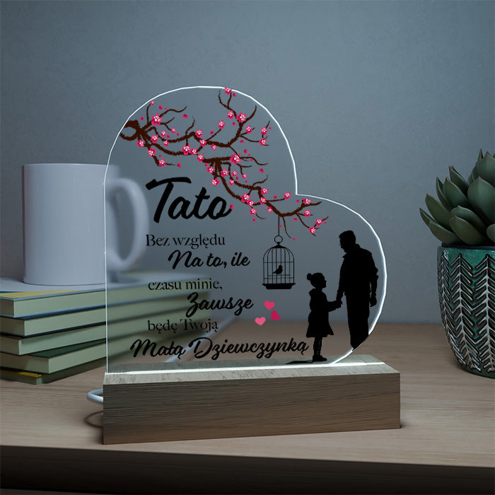 Dla Taty - Ramka LED z nadrukiem