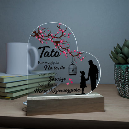 Dla Taty - Ramka LED z nadrukiem