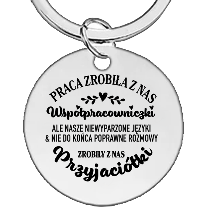 Dla Przyjaciółki - brelok z grawerem