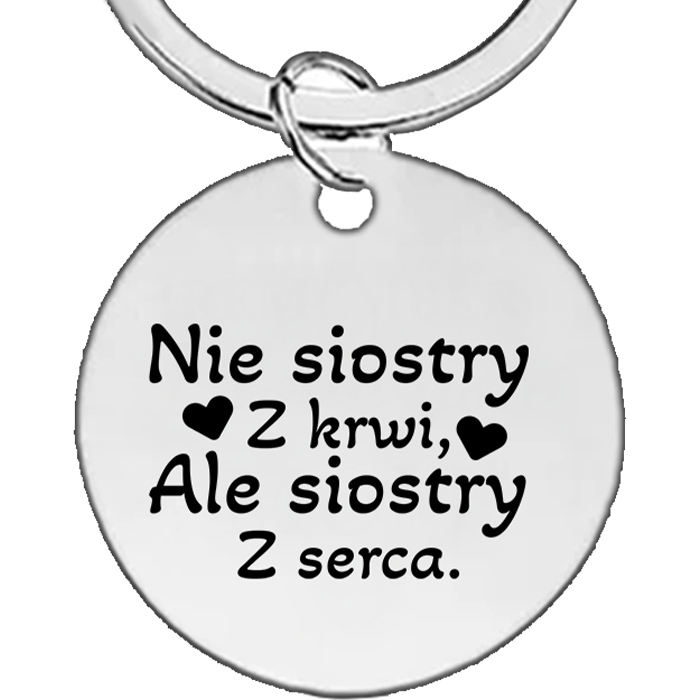 Dla Przyjaciółki - brelok z grawerem