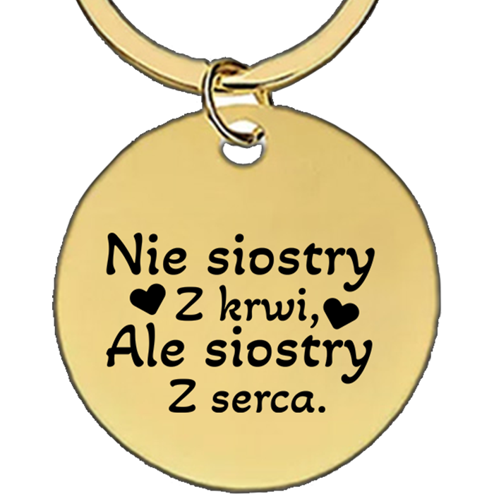 Dla Przyjaciółki - brelok z grawerem