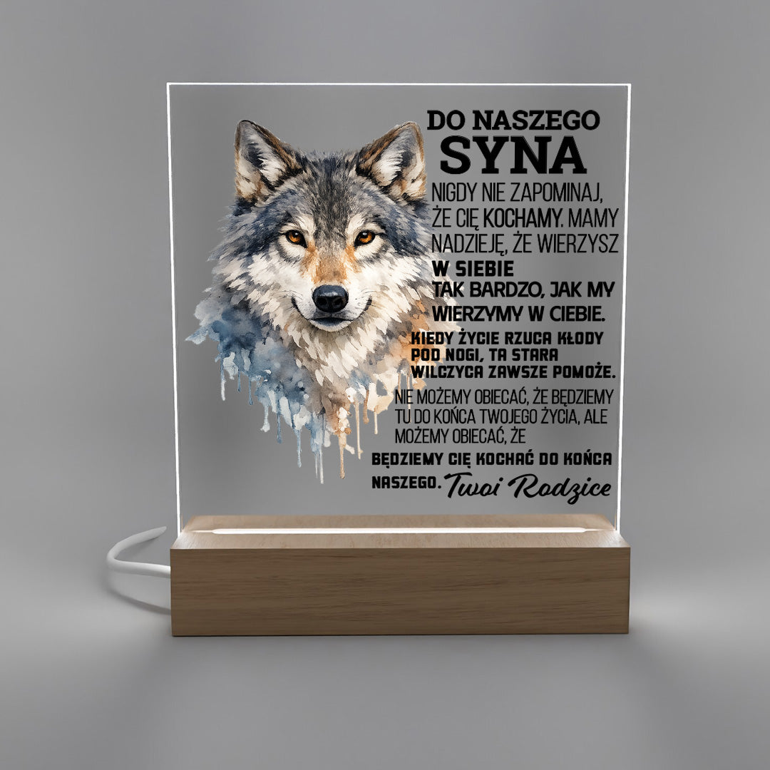 Dla Syna - Ramka LED z grawerem