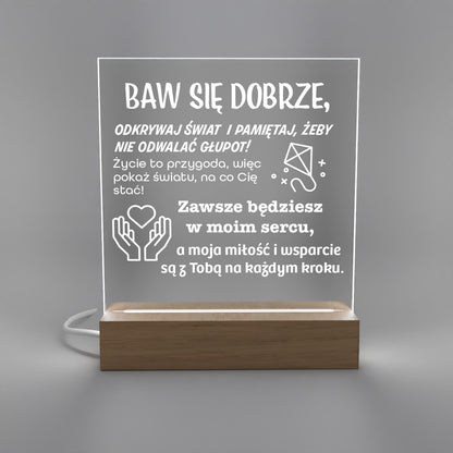 Dzień Chłopaka - Ramka LED z grawerem